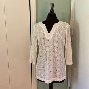 White lace tunic